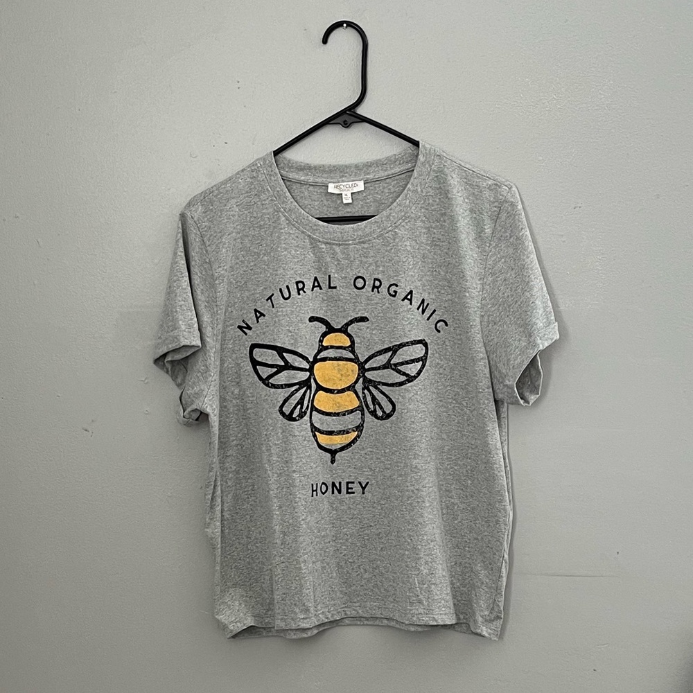 Recycled Threads Cropped Graphic Tee